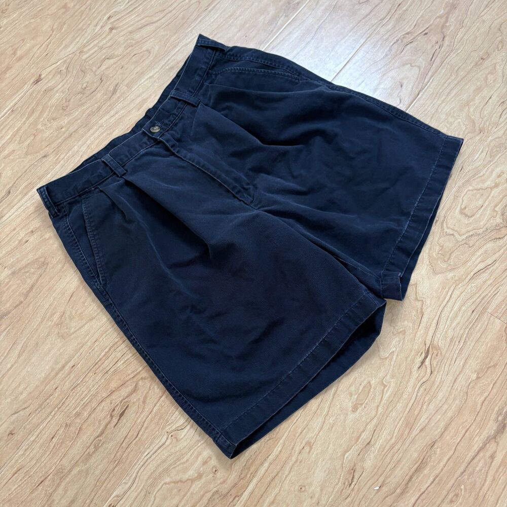 Haggar Generations Navy Blue Chino Shorts Men’s Relaxed Preppy 28